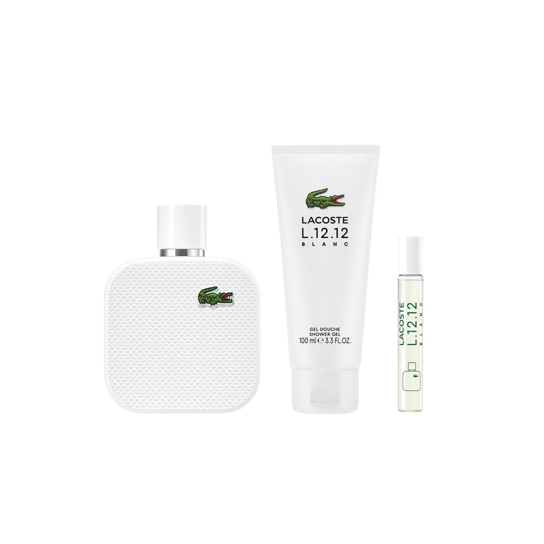 SET LACOSTE BLANC PARA HOMBRE FRAGANCIAS PLATINUM