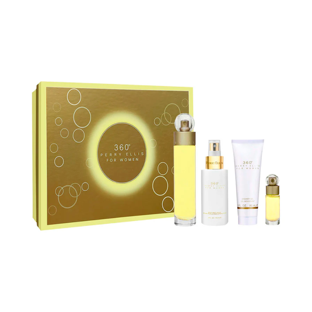 Set Perry Ellis 360 para Mujer — Fragancia Fresca, Dulce y de Larga Duración