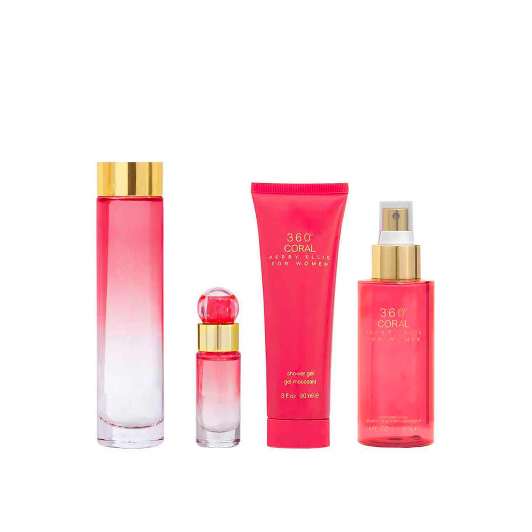 Set Perry Ellis 360 Coral — Fragancias Platinum | Fragancia Fresca, Dulce y de Larga Duración para Mujer